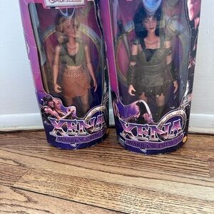 Xena Warrior Princess Doll Set - Blonde and Black Hair